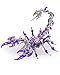Metalkitor Scorpion 3D Metal Puzzles Kits for Adults Teens 454 Pcs Mechanical Assembly Models 4 Hours to Build Ideal for Gifts and Decorations Purple - Image 3