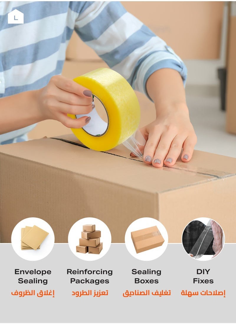 Generic Heavy-Duty Clear Packing Tape - 200 Yards x 50mm (2 Inches) - Strong Adhesive Shipping Tape for Box Sealing, Moving & DIY (Tear Proof, Water Resistant, Crystal Clear)  - Image 4