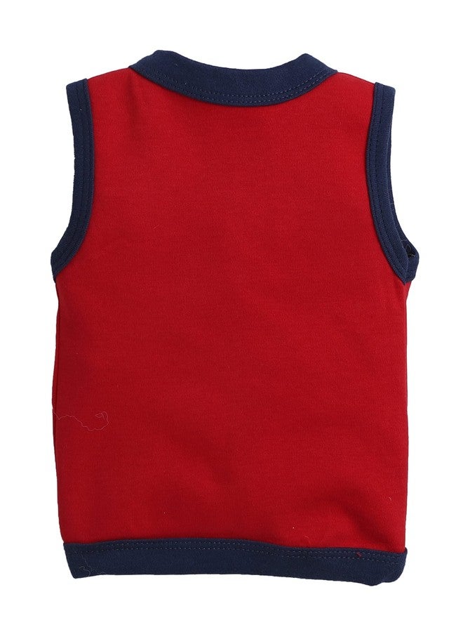 EIO New Born Baby Clothes 0 | Soft Cotton Jablas for New Born | Front-Open Baby Tees for Boys & Girls Pack of 3 Newborn Clothing Set (in, Age, 6 Months, 9 Months, Regular, Red) - Image 3