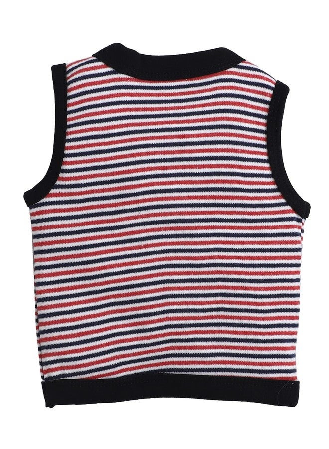 EIO New Born Baby Clothes 0 | Soft Cotton Jablas for New Born | Front-Open Baby Tees for Boys & Girls Pack of 3 Newborn Clothing Set (in, Age, 6 Months, 9 Months, Regular, Red) - Image 5