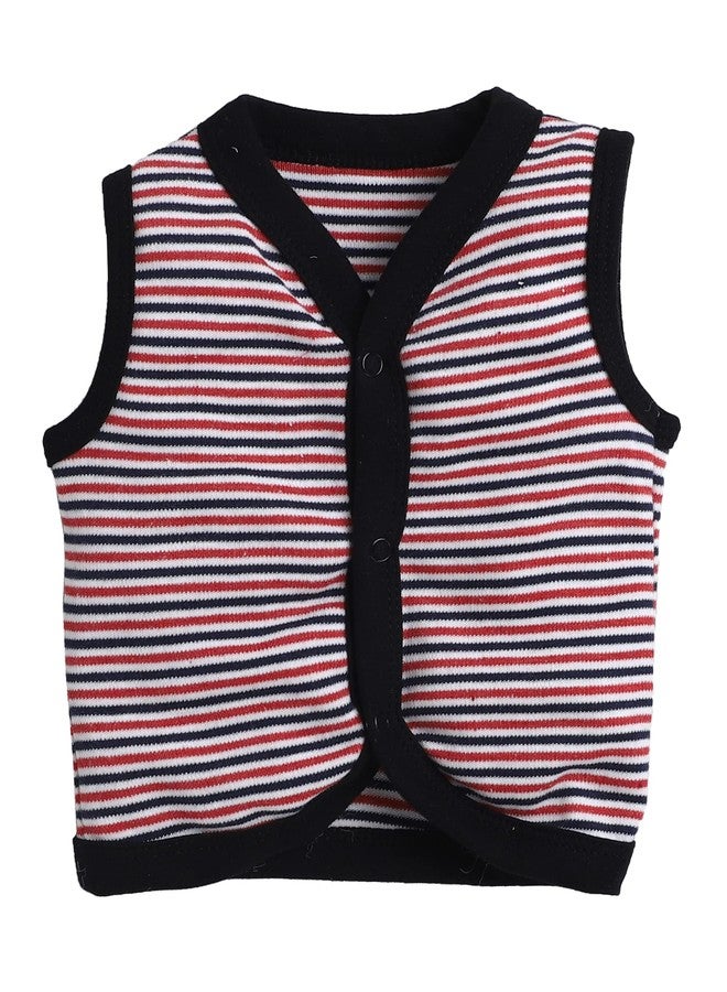 EIO New Born Baby Clothes 0 | Soft Cotton Jablas for New Born | Front-Open Baby Tees for Boys & Girls Pack of 3 Newborn Clothing Set (in, Age, 6 Months, 9 Months, Regular, Red) - Image 4