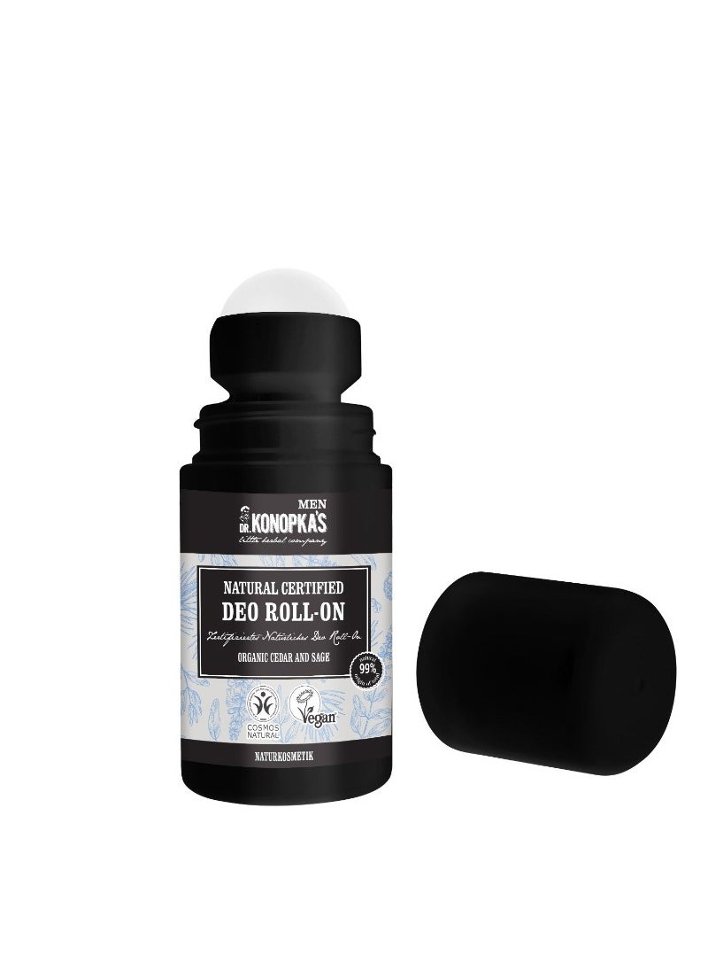 dr konopka s - Men Natural Certified Deo Roll on 50ml - Image 1