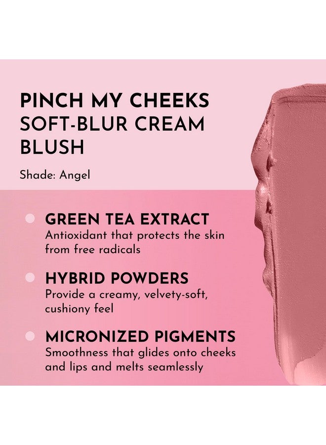 LAWLESS Pinch My Cheeks Soft-Blur Cream Blush - Angel - Premium Blush with Natural Ingredients to Re-Energize and Protect the Skin While Imparting a Soft, Cloudy Finish - 0.18 oz - Image 2