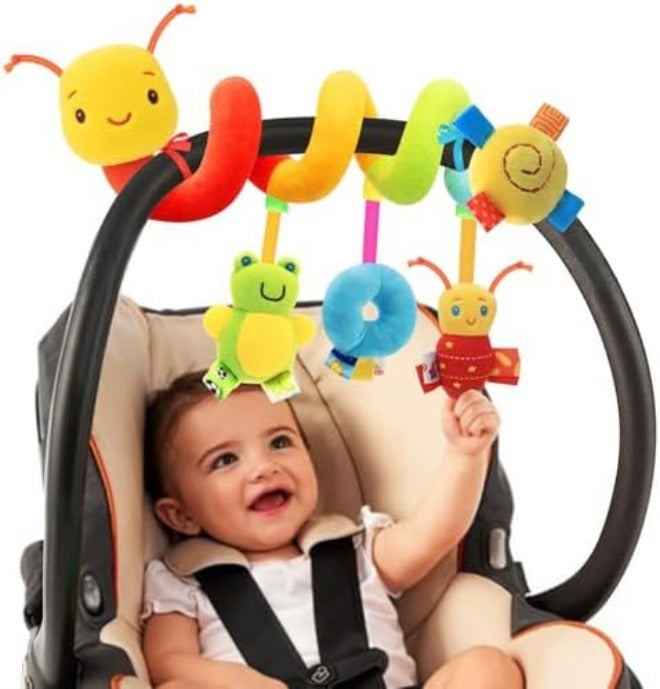 FPVERA Spiral Car Seat & Stroller Activity Toy - Soft Hanging Sensory Toys for Babies 0-12  Months - Image 3
