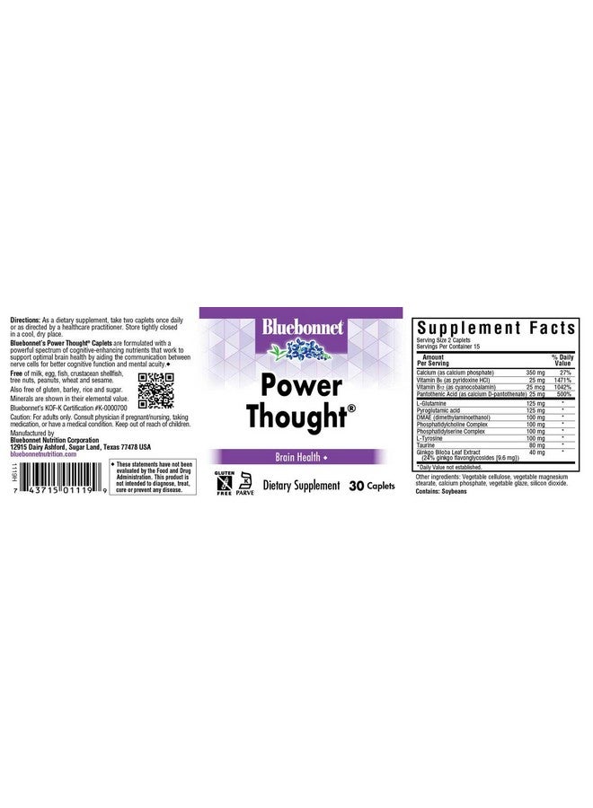BlueBonnet Power Thought Supplement, 30 Count - Image 2