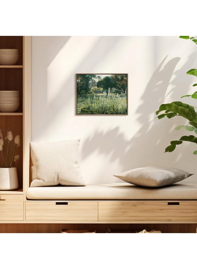 Pinetree Art Framed Canvas Wall Art Living Room Decor, Vintage landscape Painting Wall Art Small Prints Artwork Farmhouse Bedroom Bathroom Decor 12" x 16" - Image 4
