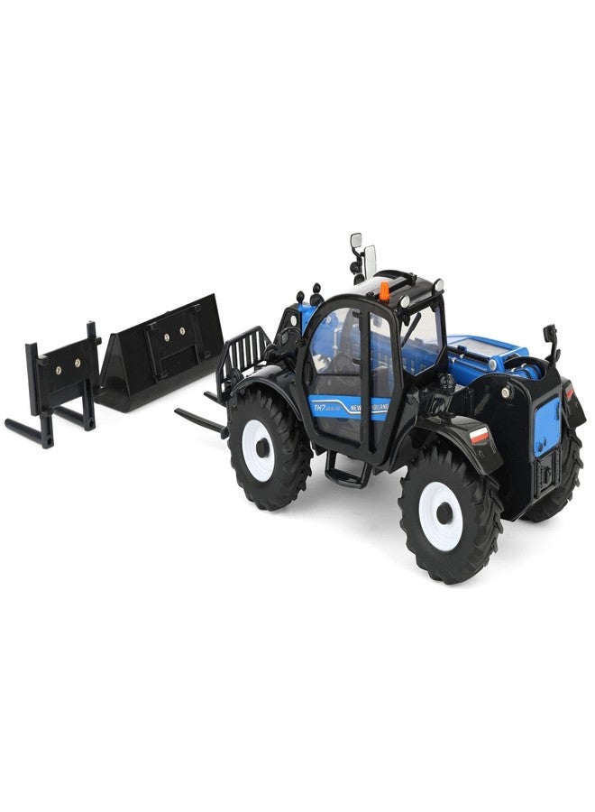 ERTL 1/32 New Holland Blue TH7.42 Telehandler with (3) Attachments 61037 - Image 4
