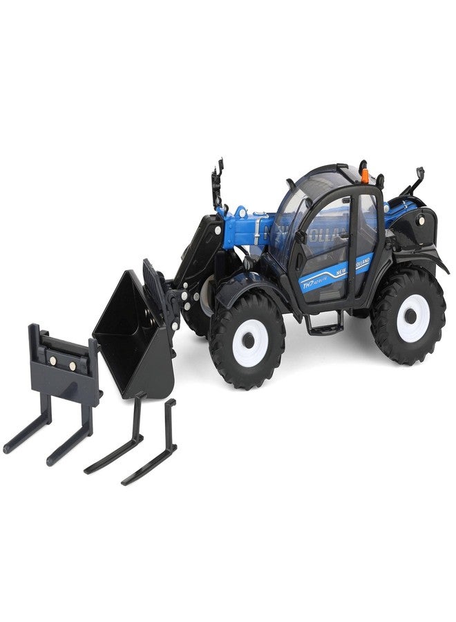 ERTL 1/32 New Holland Blue TH7.42 Telehandler with (3) Attachments 61037 - Image 5