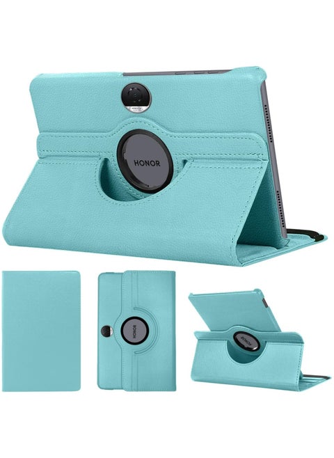 Case Compatible with Honor Pad 9 12.1 Inch Tablet, PU Leather Case 360° Rotatable Multi-Angle Protection Stand Protective Case for Honor Pad 9 (Light Blue)
