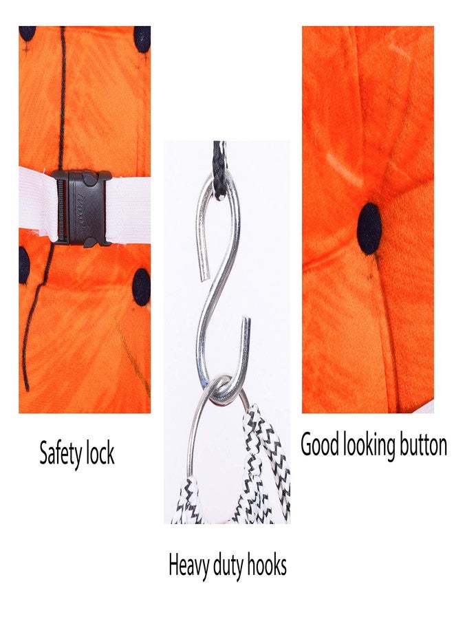 VIXERA Cotton Swing for Kids Baby's Children Folding and Washable 1-5 Years with Safety Belt | Oonjal for Kids | Uyyala for Child | Ceiling Hammock | Garden Jhula for Babies for Indoor Outdoor (A) - Image 4