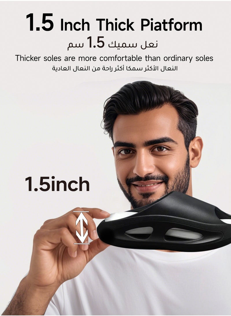 AL-WAHA AL-ZHABIA - unisex-cloud-comfort-eva-foam-sandals-anti-slip-thick-platform-beach-pool-indoor-shoes（40-41） - Image 1