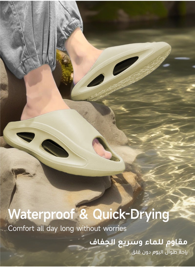 AL-WAHA AL-ZHABIA - unisex-cloud-comfort-eva-foam-sandals-anti-slip-thick-platform-beach-pool-indoor-shoes（40-41） - Image 1