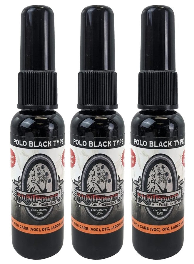 BluntPower 1.5oz High Concentrated Air Freshener, 3 Packs (Polo Black Type
