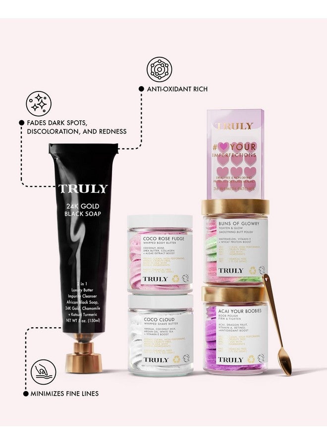 Truly Beauty 24K Gold Black Soap For Face And Body With Chamomile And Turmericafrican Black Soap For Acne Hyperpigmentation & Signs Of Aging5Oz - Image 4