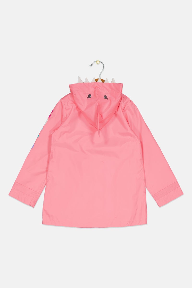 carter's Kids Girls Graphic Print Rain Jacket, Pink - Image 2