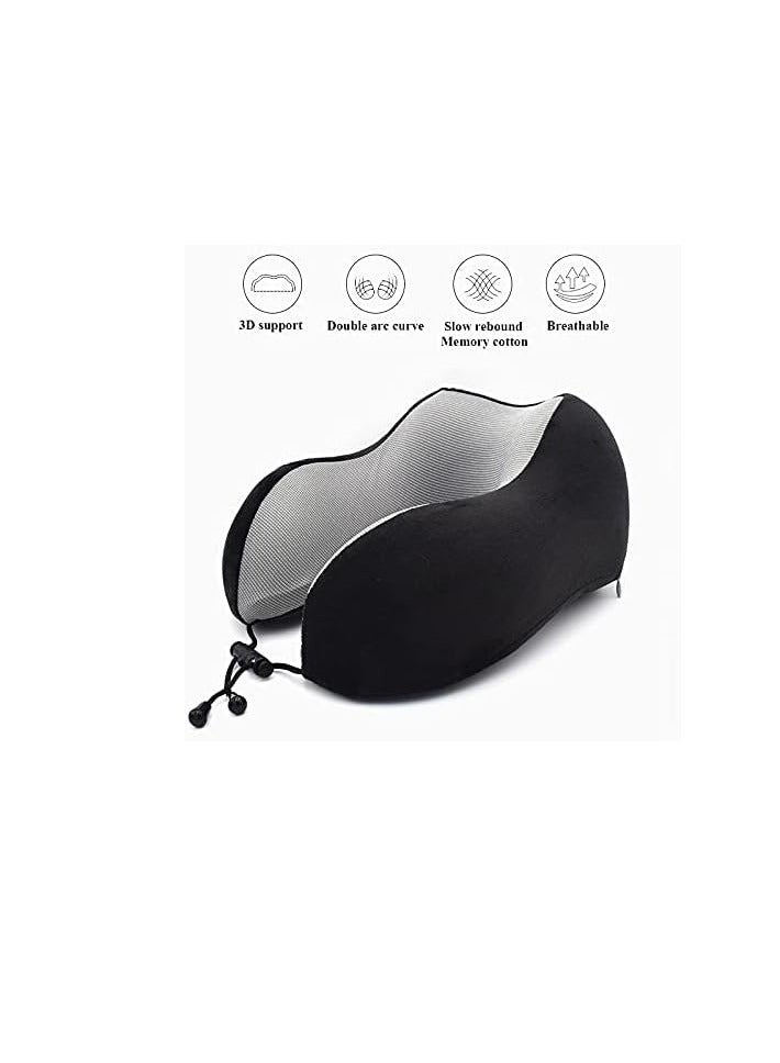 An innovative neck pillow with a zippered pouch that combines comfort and organization. Not only will it relax your neck while traveling or sitting for long periods, it will also keep your small items within easy reach. - Image 2