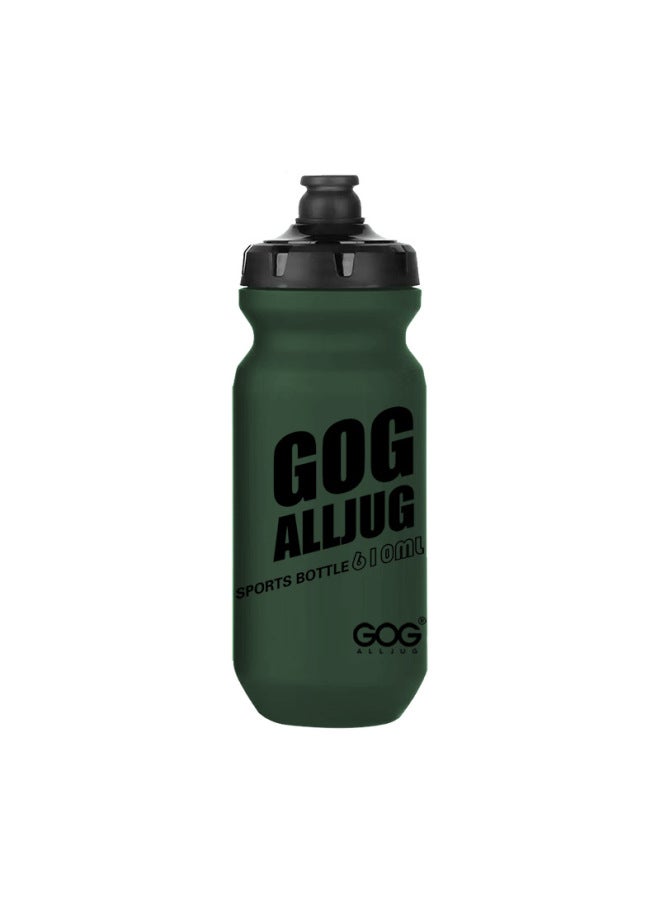 Bpa Free Bicycle Water Bottle Riding Water Bottle Mountain Road Bike Sports Water Cup Riding Equipment Bicycle Accessories-Color:Black Spray Paint (dust Cover Included)-Capacity:610ml - Image 2