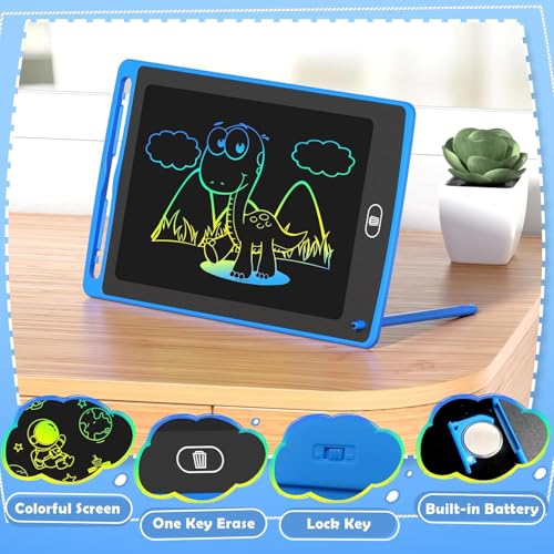 KRySt LCD Writing Tablet 8.5 Inch | Digital Drawing Board for Kids | Portable E-Writer Slate for Doodling & Learning | Erasable Screen Writing Pad for Home & School (Pink) - Image 5