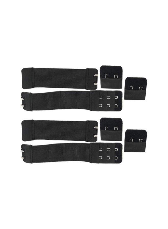 klarako 4pcs Bra Extender Elastic Bra Band Extension 2 Hooks Soft and Comfortable Bra Band Strap Extension - Image 1