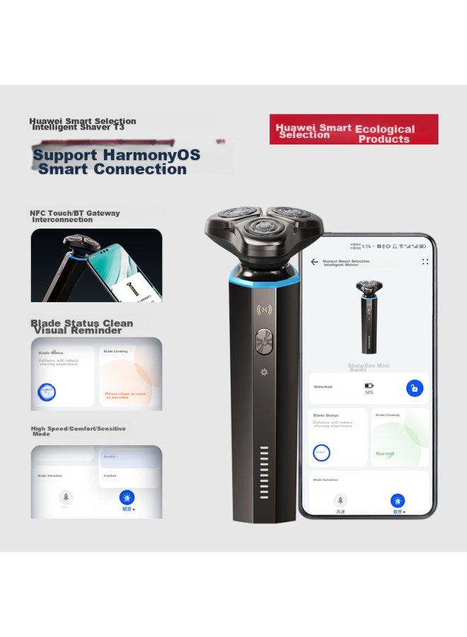 Huawei Smart Selection Xiaoshi Intelligent Electric Shaver Skin-friendly Series Xiaoshouban 2.0 Gift Box Edition Electric Razor Upgraded Spherical Floating Blade Head, Birthday Gift For Boyfriend Or Father - Image 2