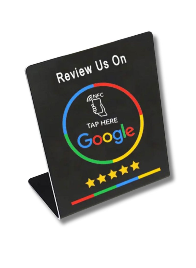Generic Google Review Stand Large NFC - Black - Image 1