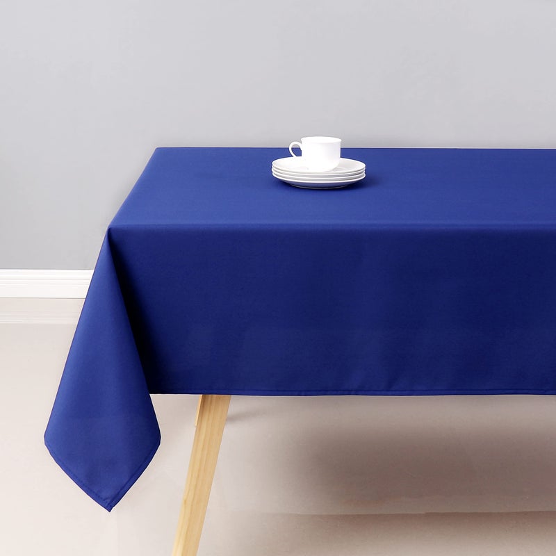 Wewoch Royal Blue Rectangle Tablecloth Wrinkle Resistant Washable Fabric Table Cloth for Dining Kitchen  Parties Weddings and Outdoor Use 60 Inch by 84 Inch