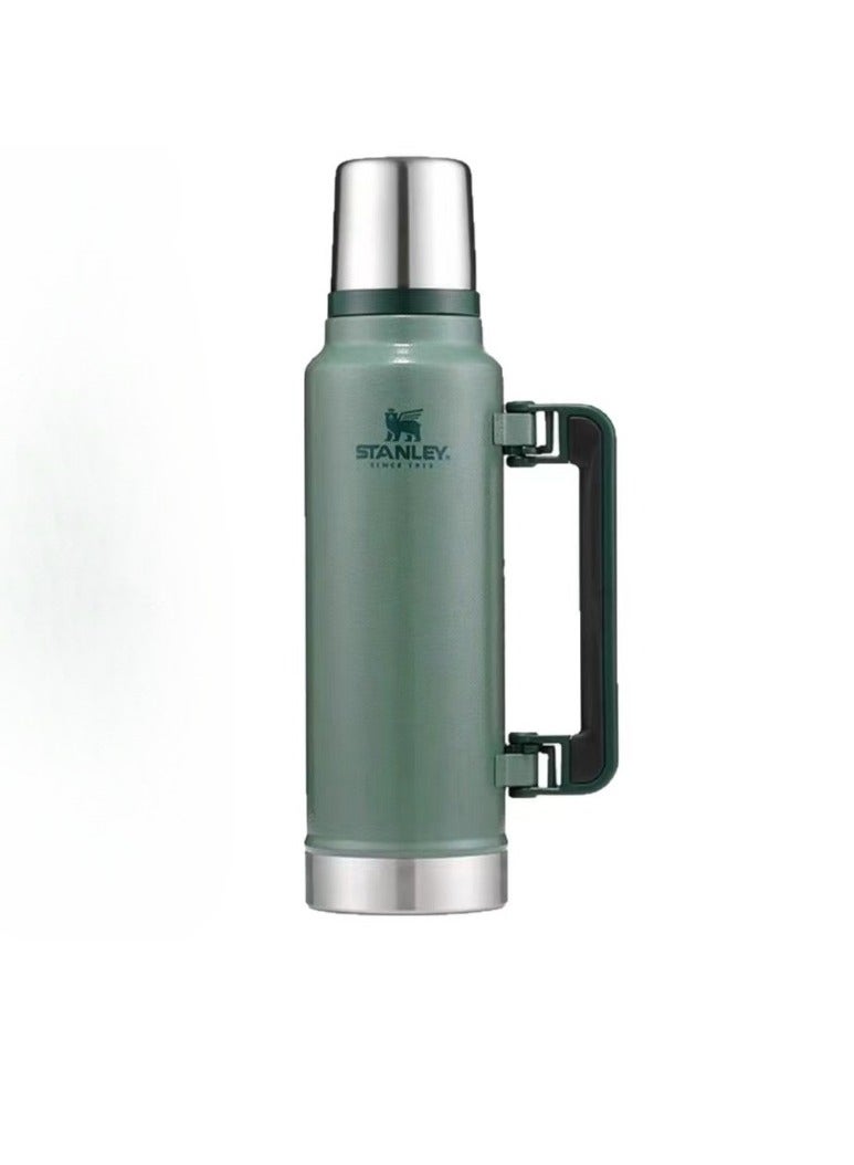 Stanley Classic Vacuum Bottle, Wide Mouth Leak Proof Insulated Stainless Steel Thermos, Dishwasher Safe Vacuum Tumbler, Portable Insulated Cup For Water, Coffee, Tea, (1pc, Green) - Image 1