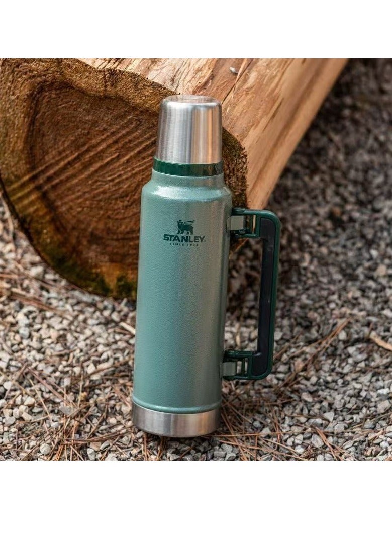 Stanley Classic Vacuum Bottle, Wide Mouth Leak Proof Insulated Stainless Steel Thermos, Dishwasher Safe Vacuum Tumbler, Portable Insulated Cup For Water, Coffee, Tea, (1pc, Green) - Image 4