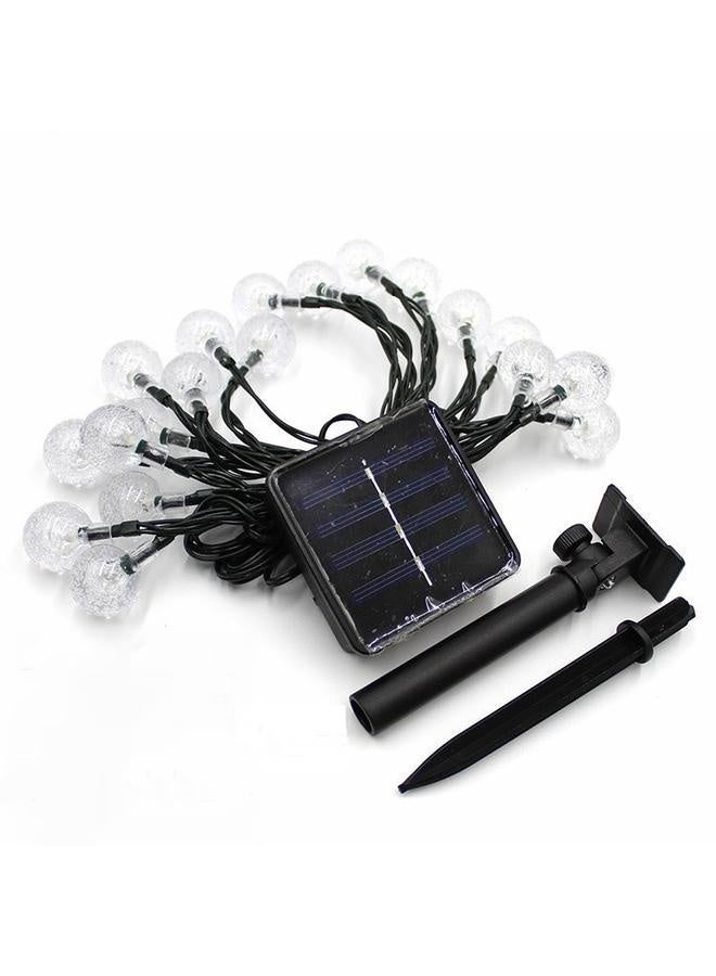 NIBEMINENT Globe String Light Solar Powered String Lights 16.4ft 20 LEDs Waterproof Fairy Lights for Patio Garden Warm Lighting  - Image 1