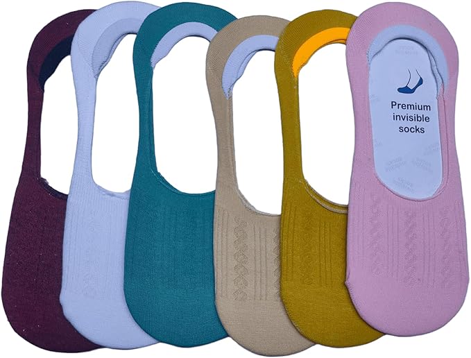 SMARTEDGE Women's Foot Socks 5 Pairs with 1 Gift, Multicolor