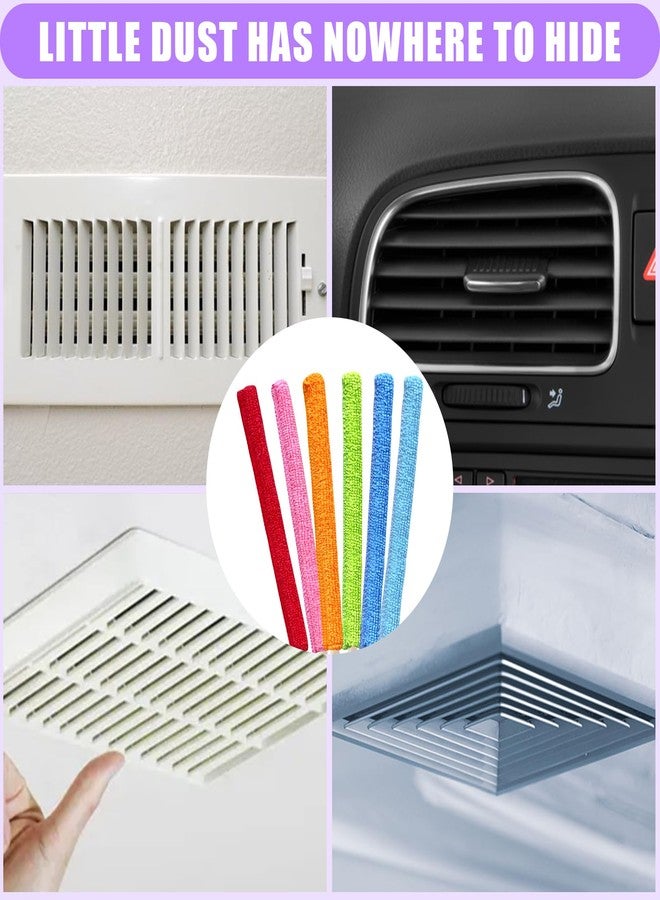 Bilkeru 12 Pcs Mini Detail Duster Sticks Crevice Cleaning Tool Brush Microfiber Gap Dust Cleaner for Window, Fan, Blind and Car Vent - Image 5