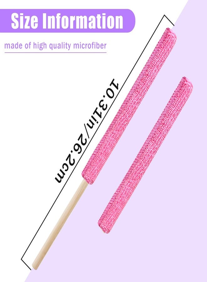 Bilkeru 12 Pcs Mini Detail Duster Sticks Crevice Cleaning Tool Brush Microfiber Gap Dust Cleaner for Window, Fan, Blind and Car Vent - Image 2