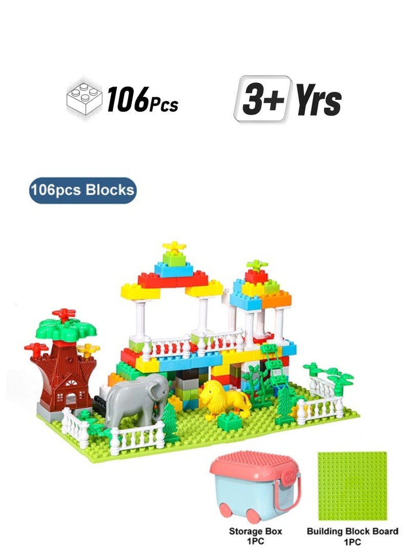JSAITOYS Assemble Toys Educational Animal Garden Block Building Set For Kids - Image 1