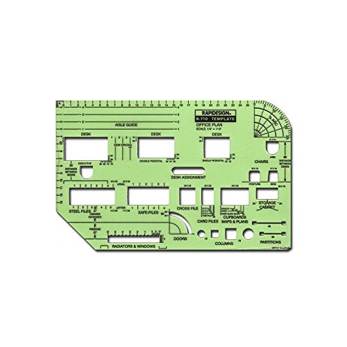 RAPIDESIGN قالب أثاث المنزل من رابيد ديزاين، مقياس 1/8 بوصة = 1 قدم، 1 قطعة (R714A) - Image 3