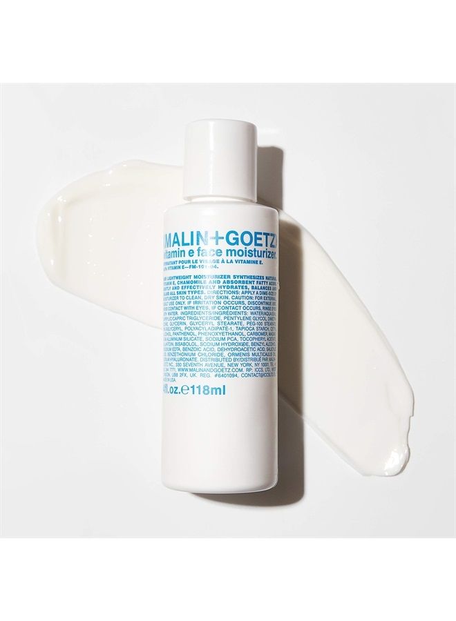 MALIN + GOETZ Vitamin E Face Moisturizer – hydrating, balancing, nourishing, face lotion for dry sensitive skin. multi-taksing, after shave, makeup primer, unisex cruelty free, vegan, 8.5 Fl Oz - Image 2