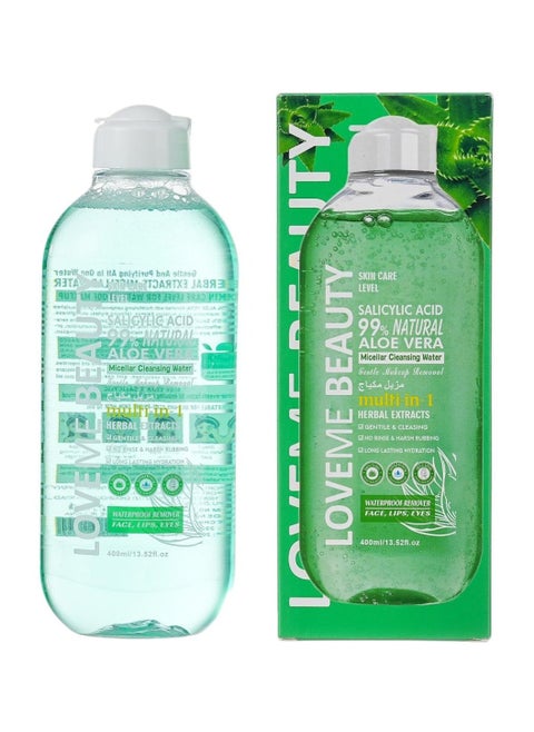 Salicylic Acid 99% Natural Aloe Vera Micellar Cleansing Water 400ml