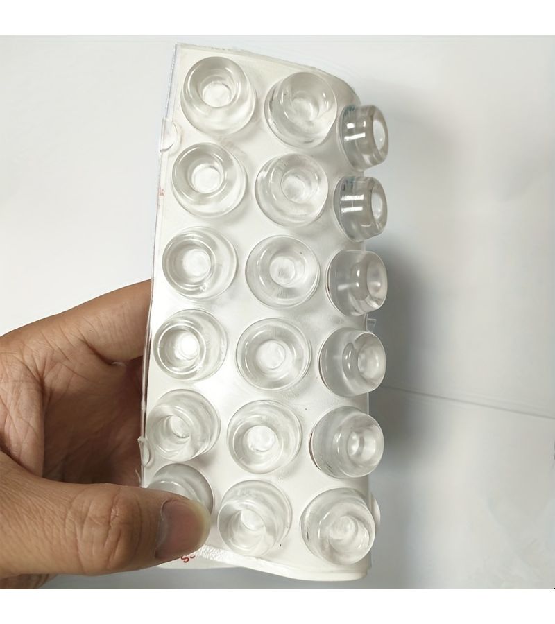 12 Clear Self Adhesive Silicone Cabinet Bumpers Stopper Crash Pad - Image 3