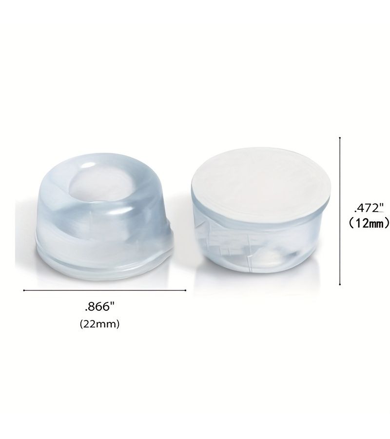 12 Clear Self Adhesive Silicone Cabinet Bumpers Stopper Crash Pad - Image 2