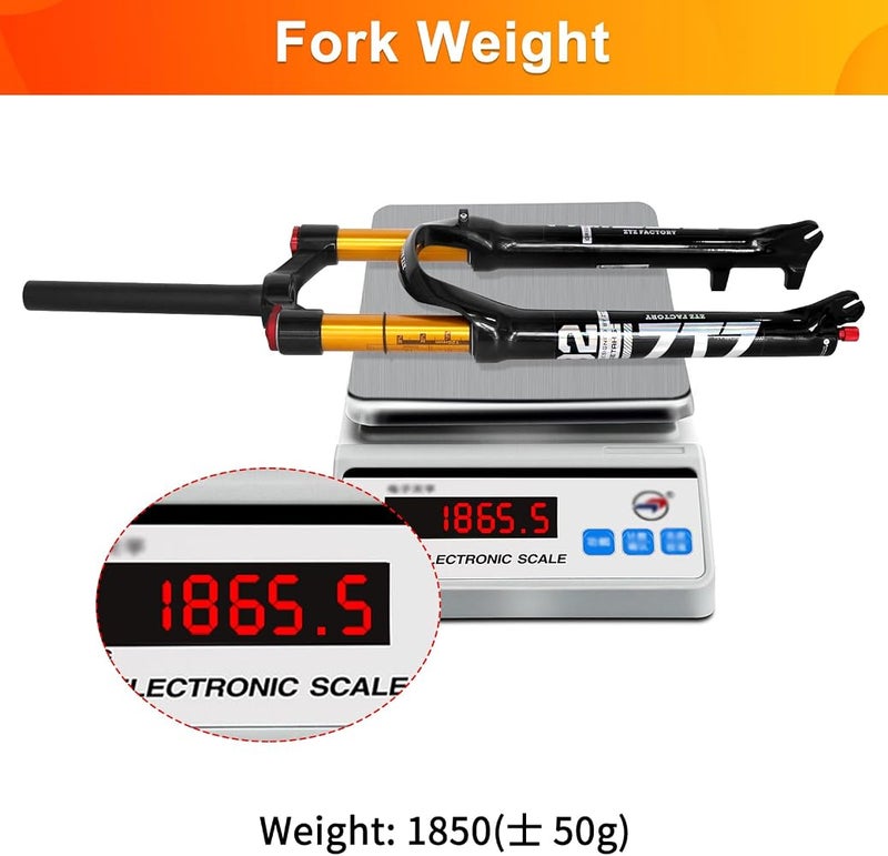 ZTZ 【UK STOCK】Magnesium Alloy Mountain Front Fork Air Pressure Shock Absorber Fork Fork Bicycle Accessories 29 Lock out - Image 4