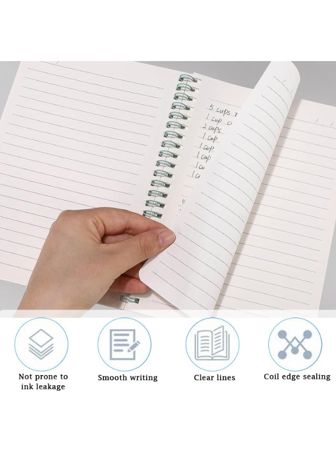 LODROC 5 Pack Lined Spiral Journal Notebook for Women & Men, 8.2" x 5.7",80 Sheets/160 Pages College Ruled Notebook, A5 Lined Notepad with 8mm Lines for Business Office School Travel - Image 3