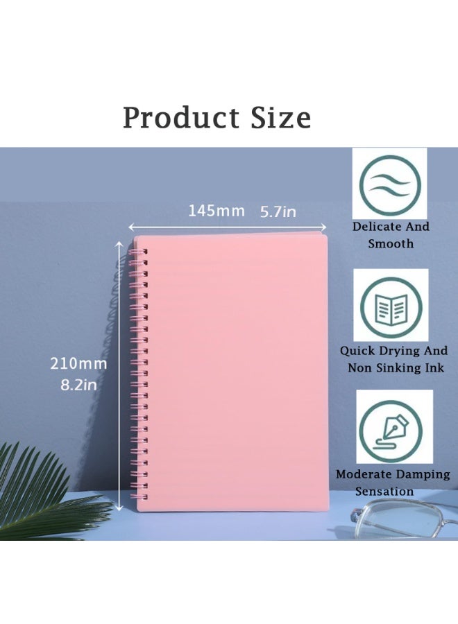 LODROC 5 Pack Lined Spiral Journal Notebook for Women & Men, 8.2" x 5.7",80 Sheets/160 Pages College Ruled Notebook, A5 Lined Notepad with 8mm Lines for Business Office School Travel - Image 2