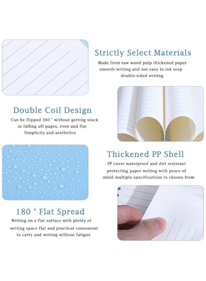 LODROC 5 Pack Lined Spiral Journal Notebook for Women & Men, 8.2" x 5.7",80 Sheets/160 Pages College Ruled Notebook, A5 Lined Notepad with 8mm Lines for Business Office School Travel - Image 5