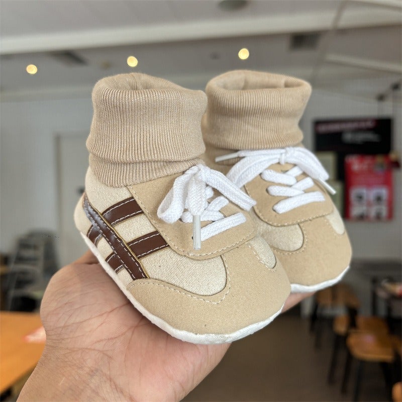 Qi Ta Baby Cotton Boots for 0-12 Months, Soft Sole First-Walk Shoes, Winter Warm Fleece-Lined, Anti-Slip, Unisex - Image 3