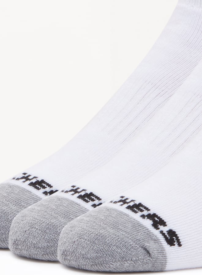 SKECHERS Men's Colourblock Sports Socks - Set of 3 - Image 3