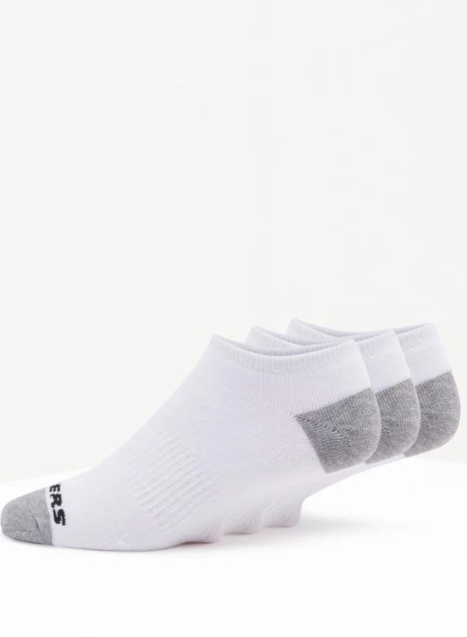 SKECHERS Men's Colourblock Sports Socks - Set of 3