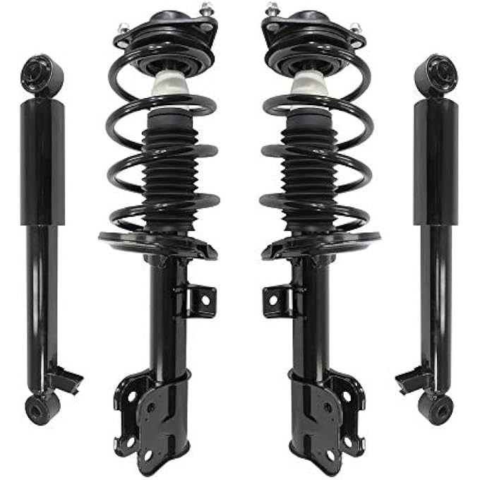 Automotive 411365259060001 Front And Rear Replacement Complete Strut Assembly Shock Kit Fits 20152019 Hyundai Santa Fe