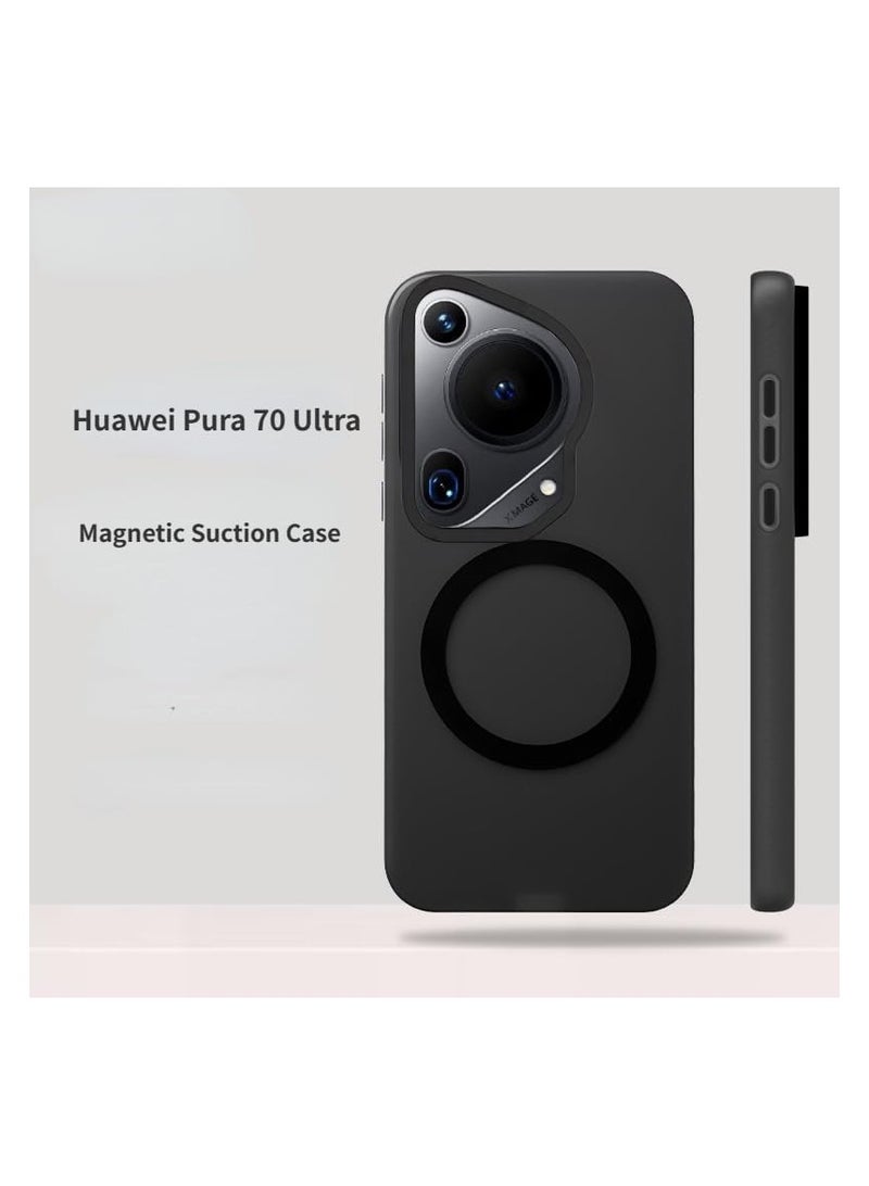 general High-end magnetic case compatible with Huawei Pura 70 Ultra Frosted Fingerprint-Free Wireless Charging - Image 2