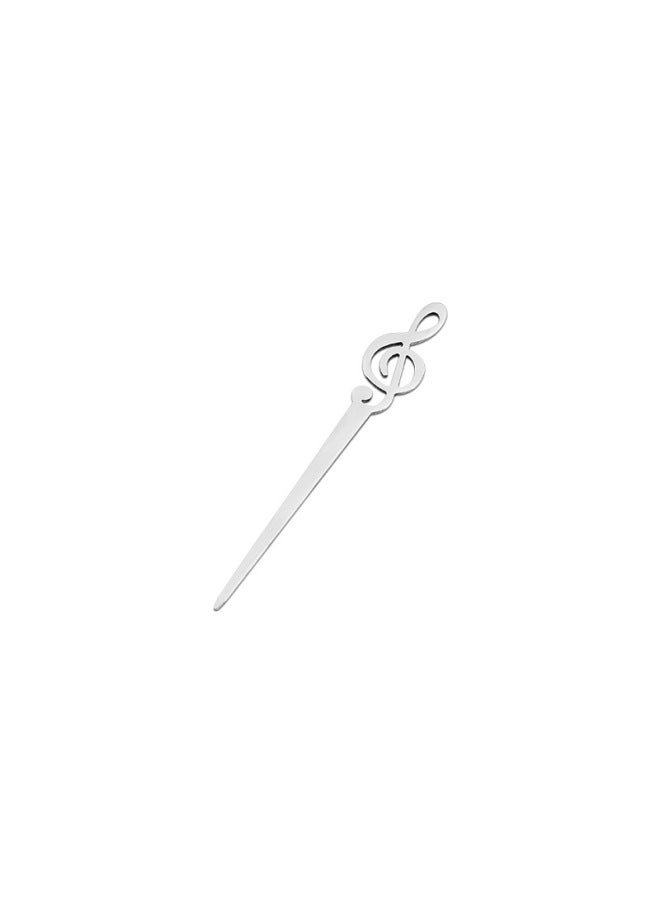 Fire Paint Seal Accessories Fork Seal Sign Gold Mixing Needle Seal Fork Musical Note Fruit Fork Stainless Steel-Color:True Color (short) - Image 1