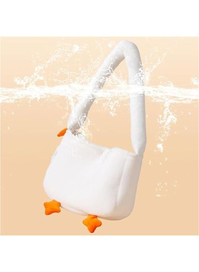 Generic Medium Pet Sling Carrier Bag for Small Dog and Cat - Outdoor Travel Portable Cartoon Shape White Goose Shoulder Crossbody Transport Bag  - Image 5