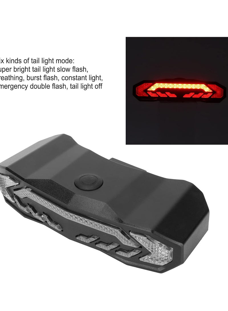 GGOOT Smart Bike Tail Light with Turn Signals and Brake Light, Auto Bike Horn Alarm Rear Bike Brake Light Turn Signals Bicycle Tail Light For Outdoor Riding Lovers  - Image 2